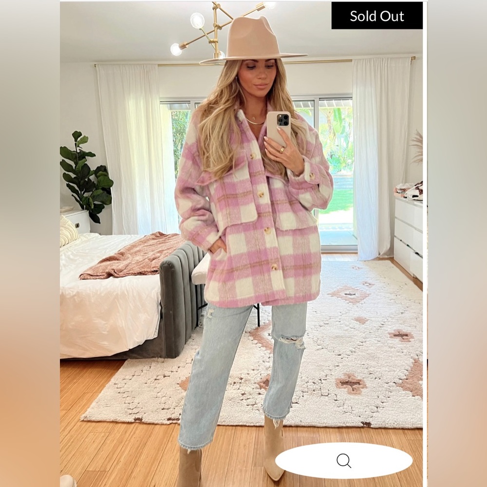 Vici autumn bliss plaid shacket